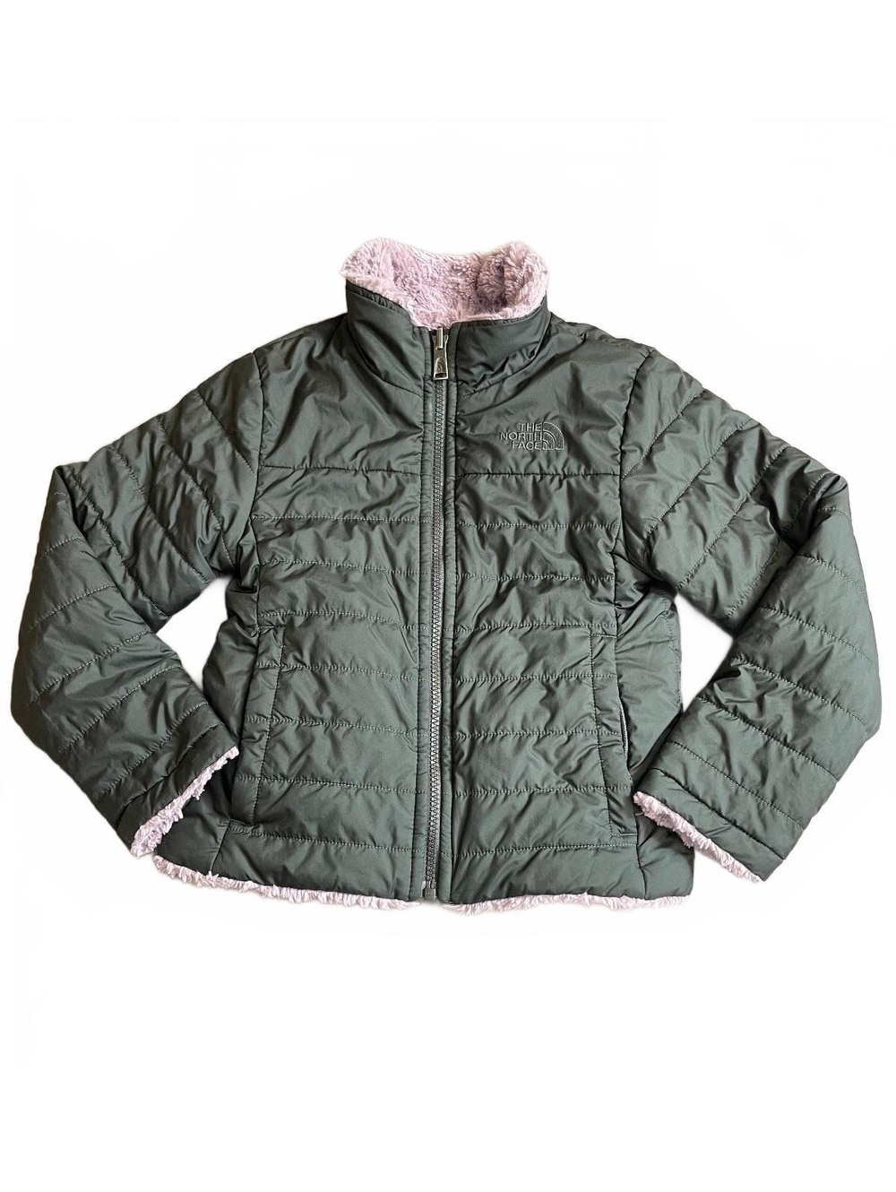 The North Face reversible Mossbud jacket XS girls